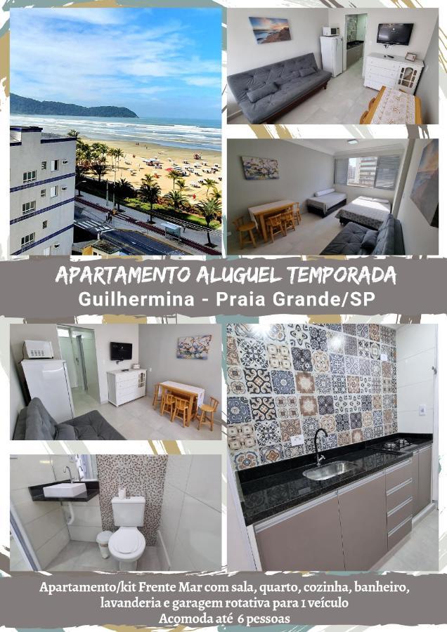 Apartamento Kit Praia Grande Na Guilhermina Frente Mar Apartment ภายนอก รูปภาพ